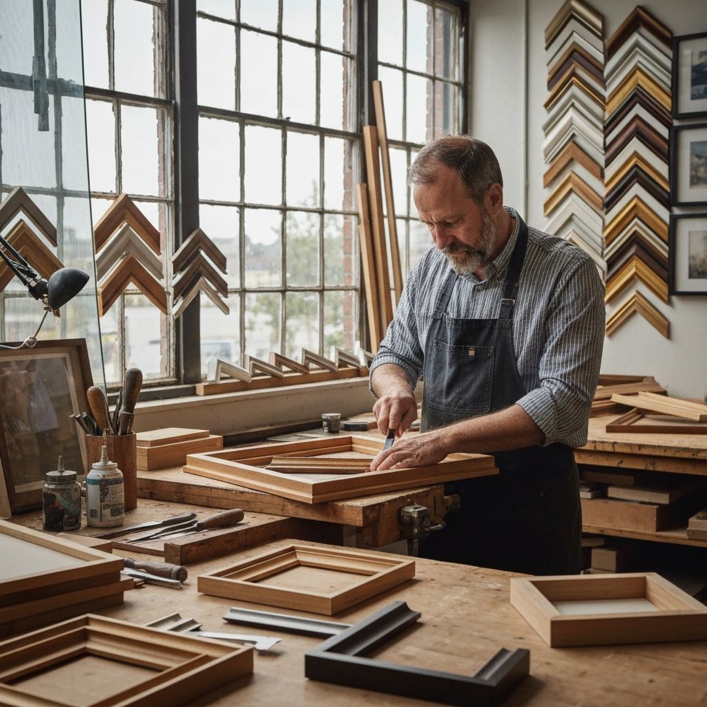 Erfahrener Meister Rahmengestalter mit über zwei Jahrzehnten Handwerkserfahrung