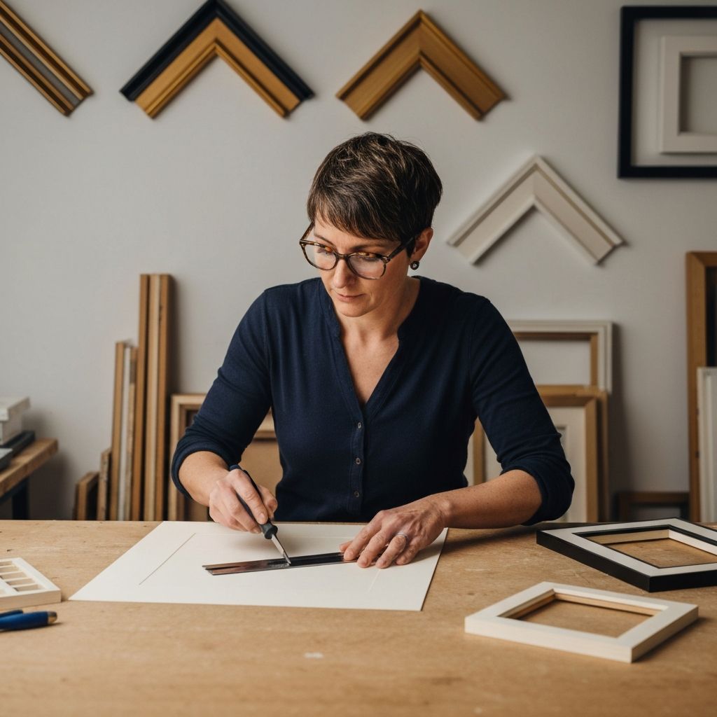Spezialistin für Passepartout-Schnitt und Materialbearbeitung mit Precision-Fokus